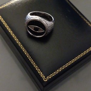 Effy men's evil eye sterling silver ring size 10 price firm